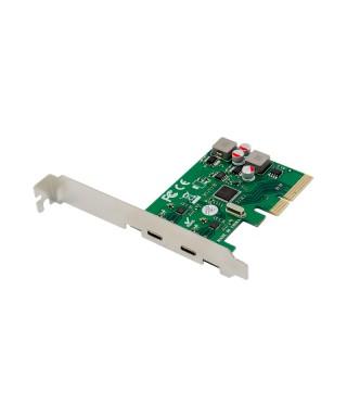 PCIe x4 2-port USB 3.1 Type-C Bus Powered USB Host Card