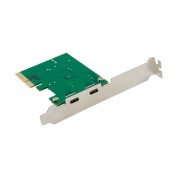 PCIe x4 2-port USB 3.1 Type-C Bus Powered USB Host Card