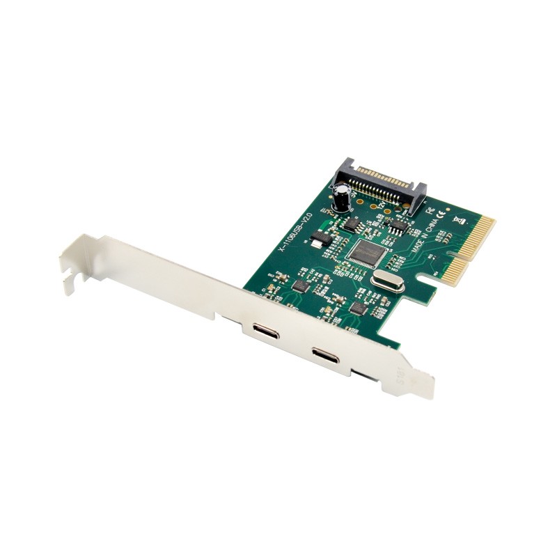 PCIe x4 2-port USB 3.1 Type-C USB Host Card