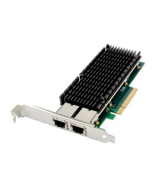 PCIe x8 2-port RJ45 10GBASE-T Ethernet Network Card with Intel X540 Chip
