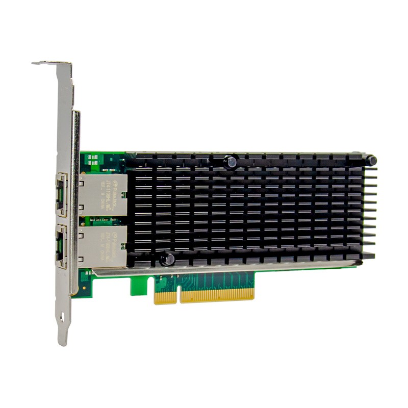 PCIe x8 2-port RJ45 10GBASE-T Ethernet Network Card with Intel X540 Chip