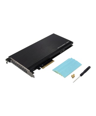 PCIe 3.0 x8 4-port M.2 M-key NGFF NVMe Controller Card
