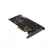 PCIe 3.0 x8 4-port M.2 M-key NGFF NVMe Controller Card