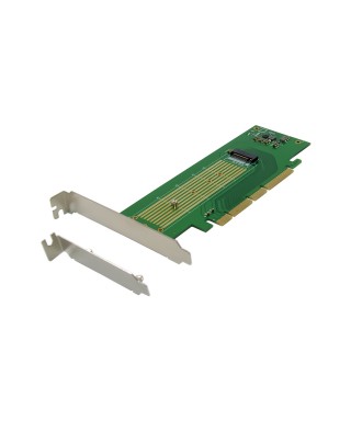 PCIe 3.0 x4 x8 x16 1-port M.2 M-key NVMe SSD Adapter Card