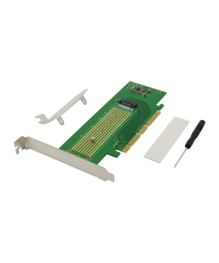 PCIe 3.0 x4 x8 x16 1-port M.2 M-key NVMe SSD Adapter Card
