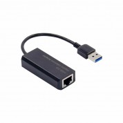 USB 3.0 Type A to RJ45 Gigabit Ethernet Network Adapter with Plastic Shell