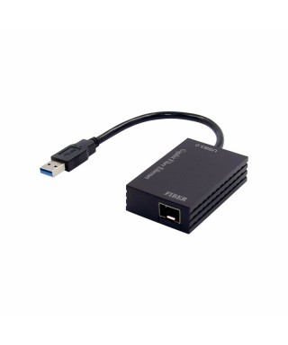 USB 3.0 Type A to SFP Gigabit Ethernet Adapter, USB 3.0 to Fiber Optic Converter